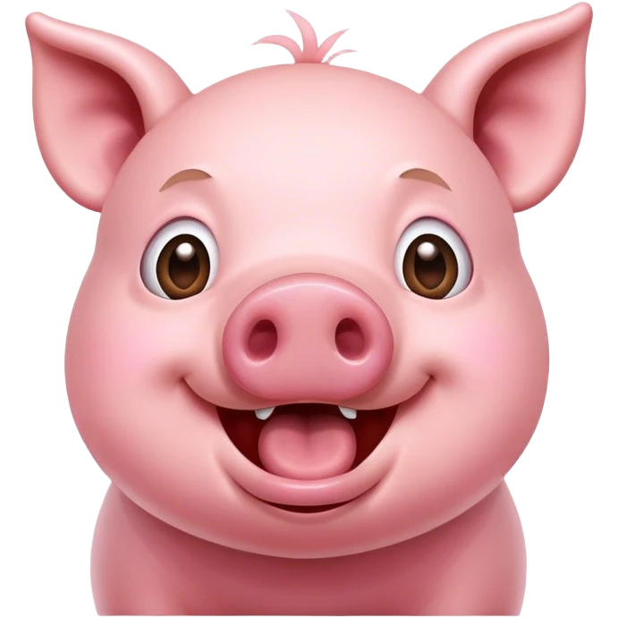 Excited pig emoji