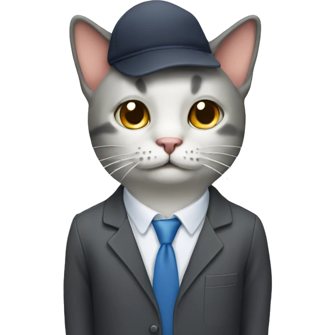Cat with a job emoji
