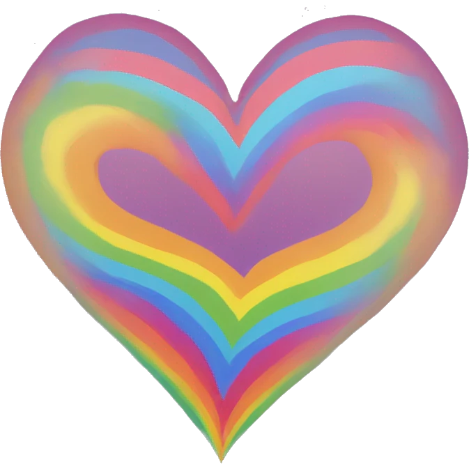 Rainbow heart emoji