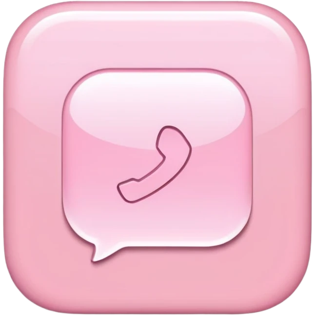 Light pink text messages emoji