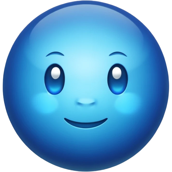 Blue orb emoji