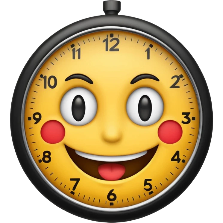 a baddie emoji saying clock ittt emoji