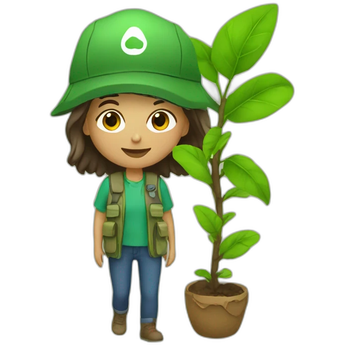 nature activist plantibg emoji