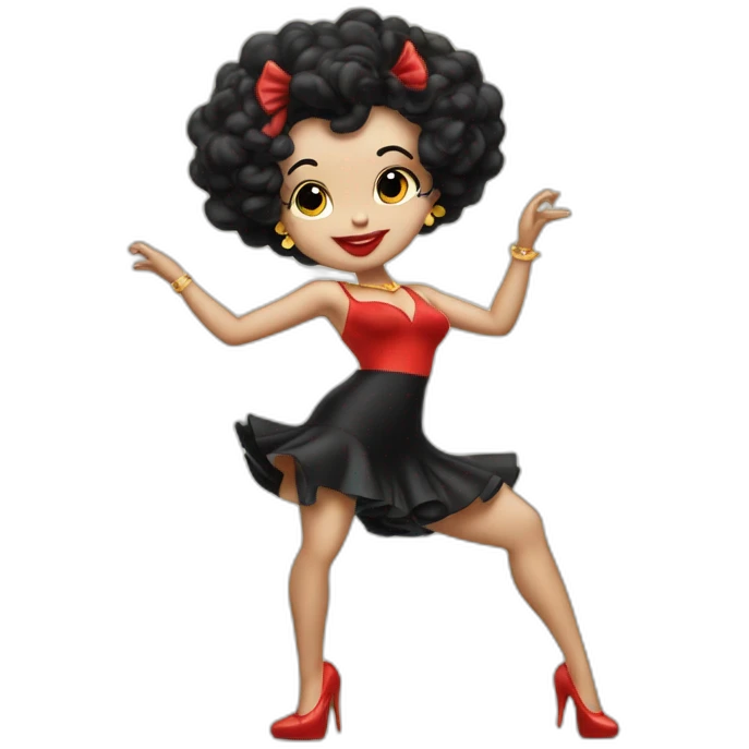 Betty boop bailando emoji