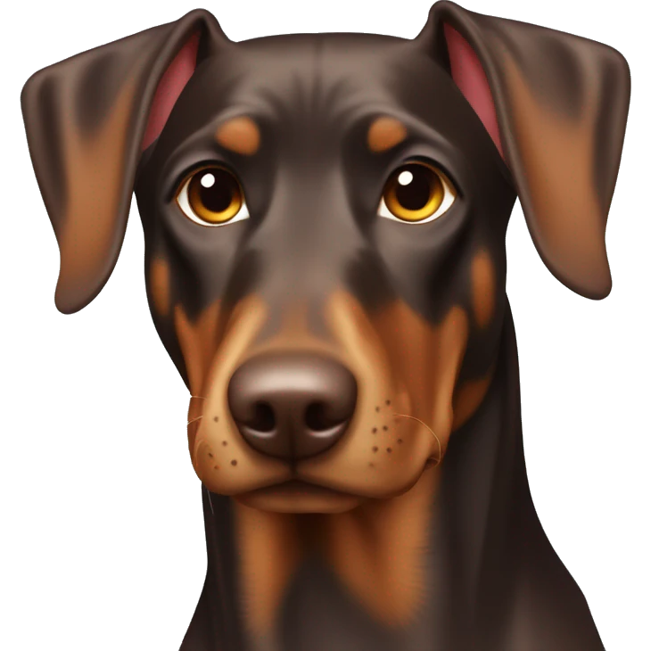Brown Dobermann emoji