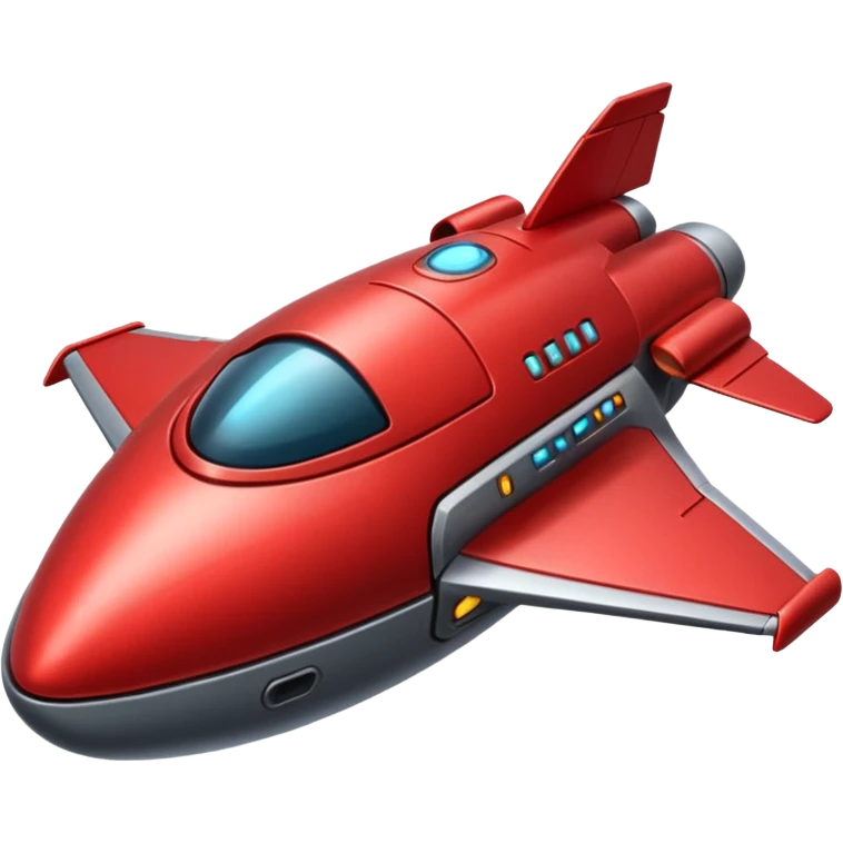 red spaceship emoji