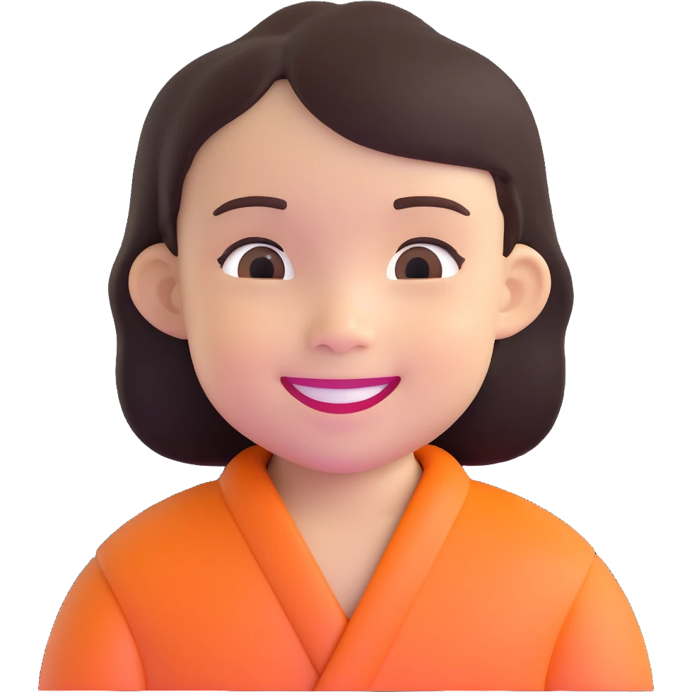 Smiling Indonesian child with dark hair emoji