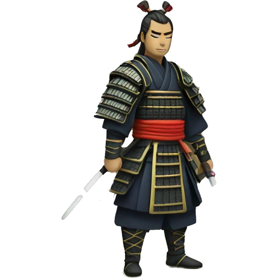 Samurai in a garden emoji