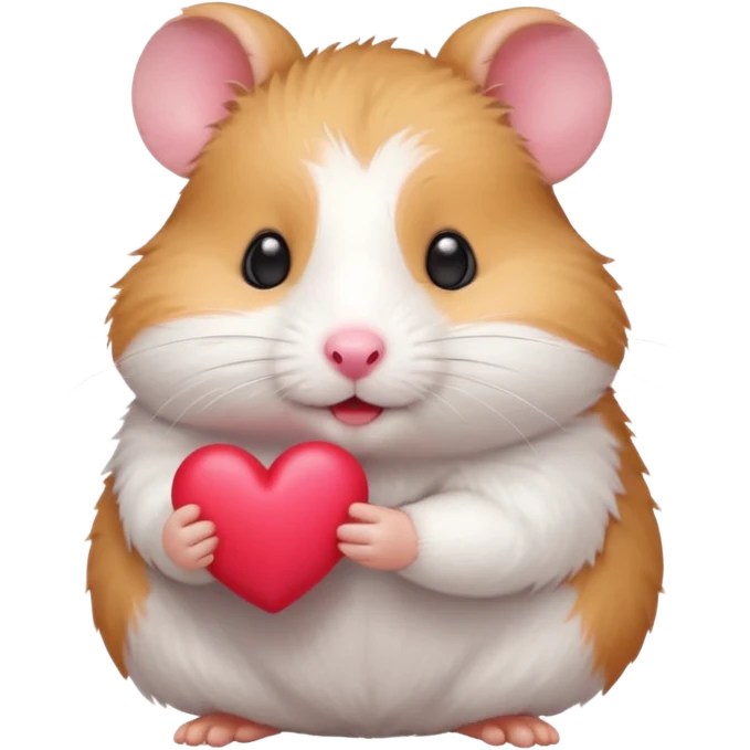 Hamster blowing a red heart emoji