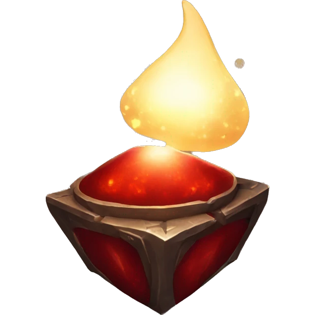 a glowing dark-red magical artifact emoji
