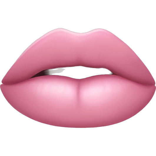Light pink lipstick emoji