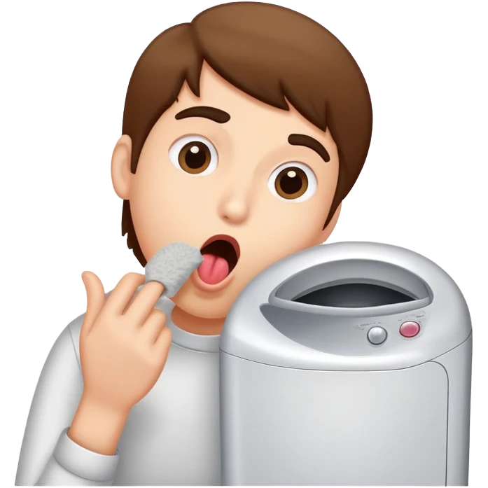 Licking Lint from a Dryer emoji