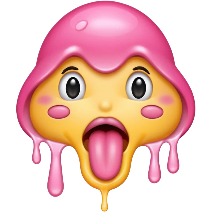tongue dripping wet 
 emoji