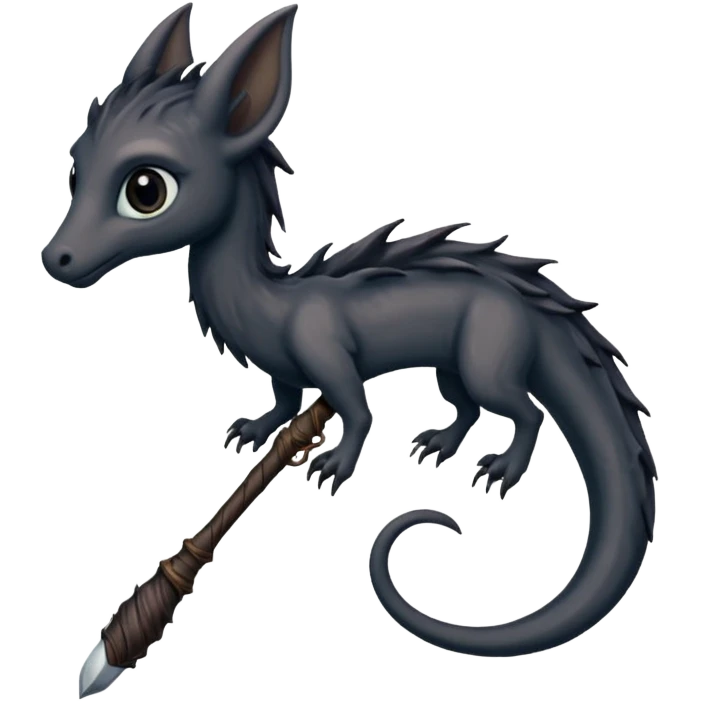 Harry potter Wand (blackthorn, thestral tail hair) emoji