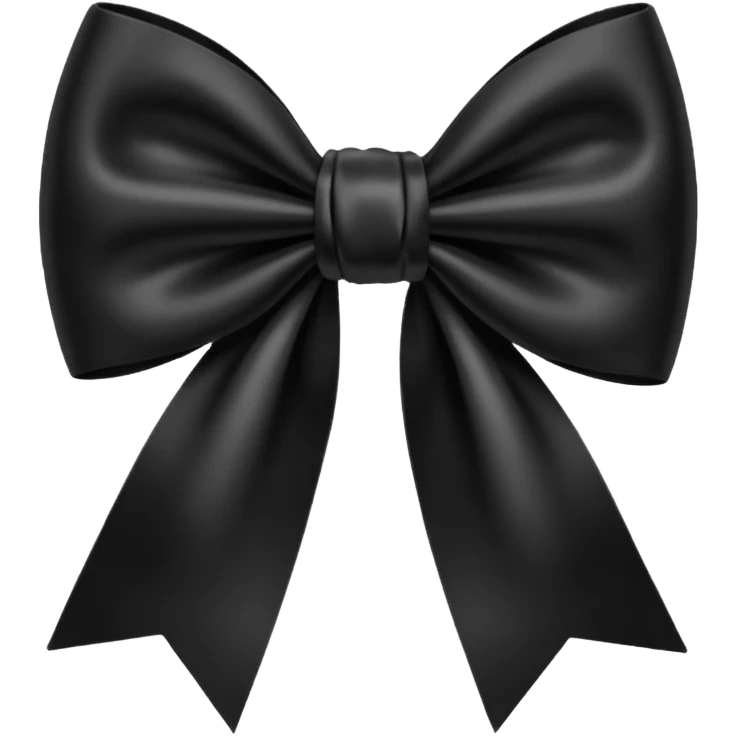 Black bow emoji