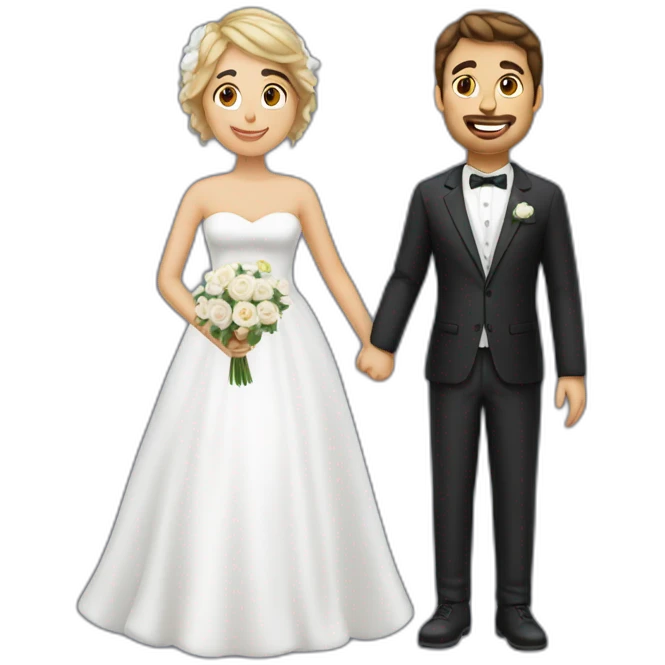 Italian women and white get getting married emoji