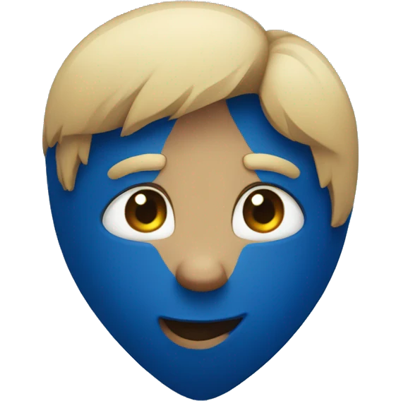 Dark blue heart emoji