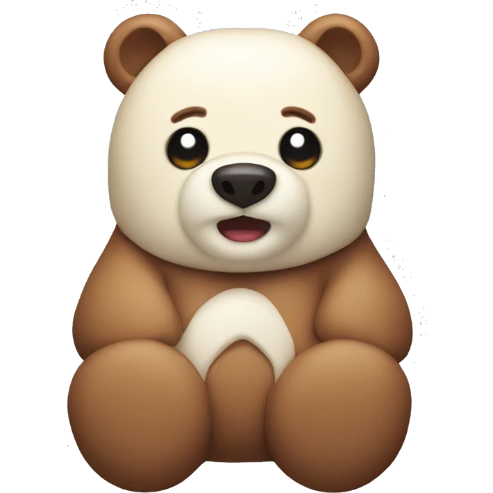 Bear-shaped marshmallows emoji