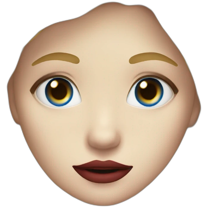 Blonde girl with blue eyes and crown as a vampire emoji