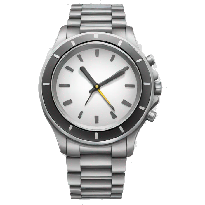 broken silver wristwatch emoji