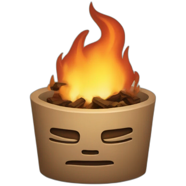 Burning javascript emoji