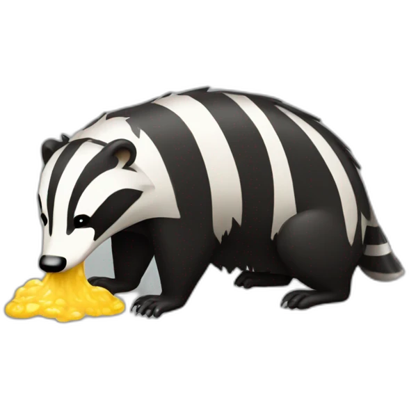 puking badger emoji