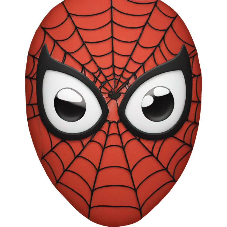 Spiderman face  round emoji