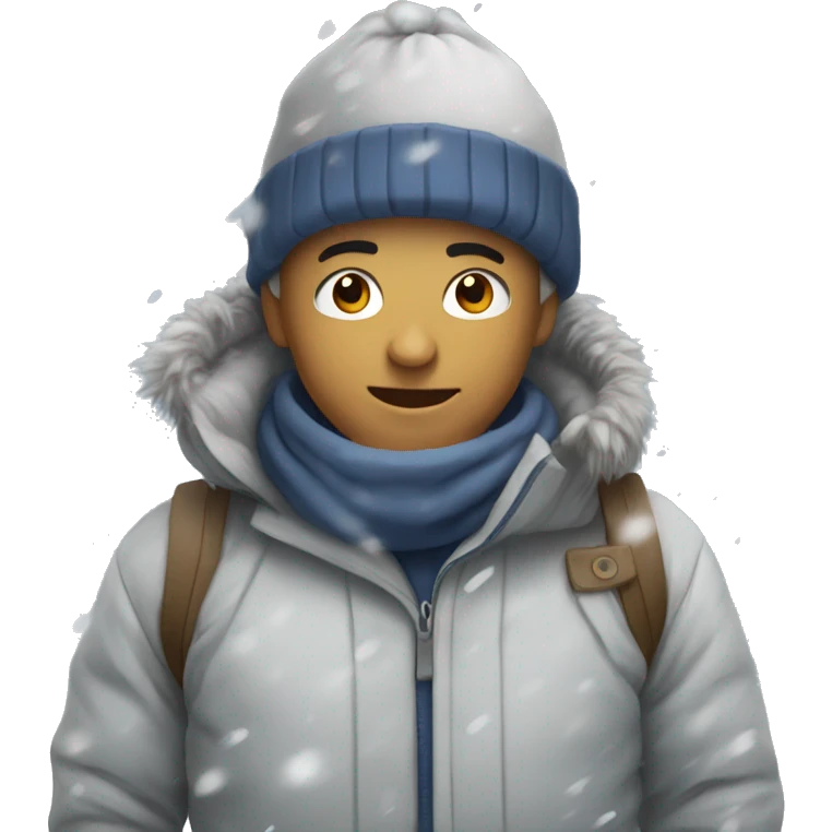 Snowing emoji