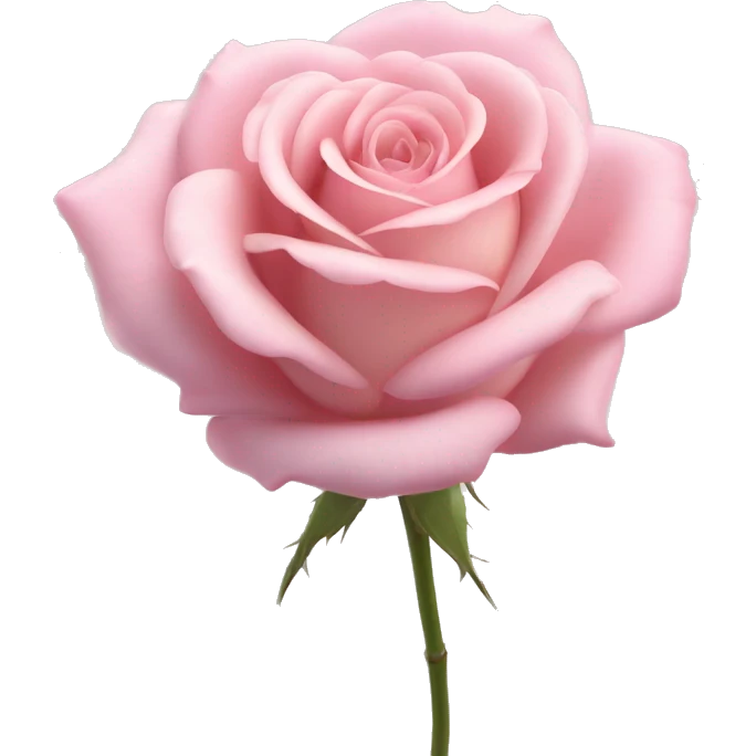 Rose "A fully bloomed pastel pink rose with delicate, silky petals that radiate a soft glow, surrounded by tiny sparkles and a faint shimmering mist." emoji