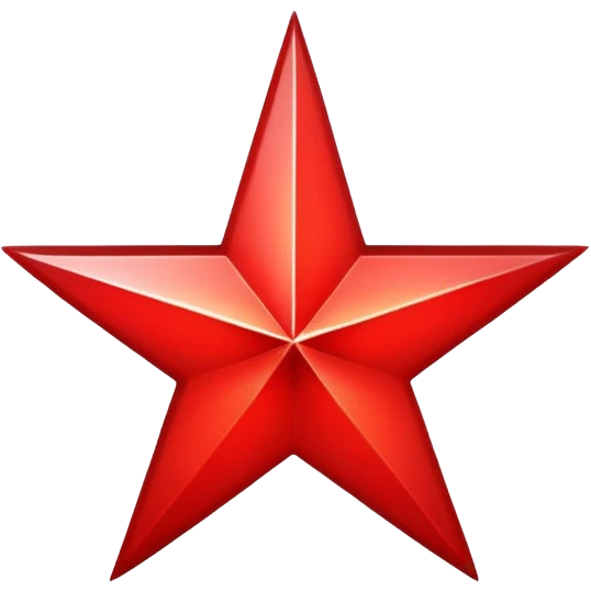 red star with shadow emoji