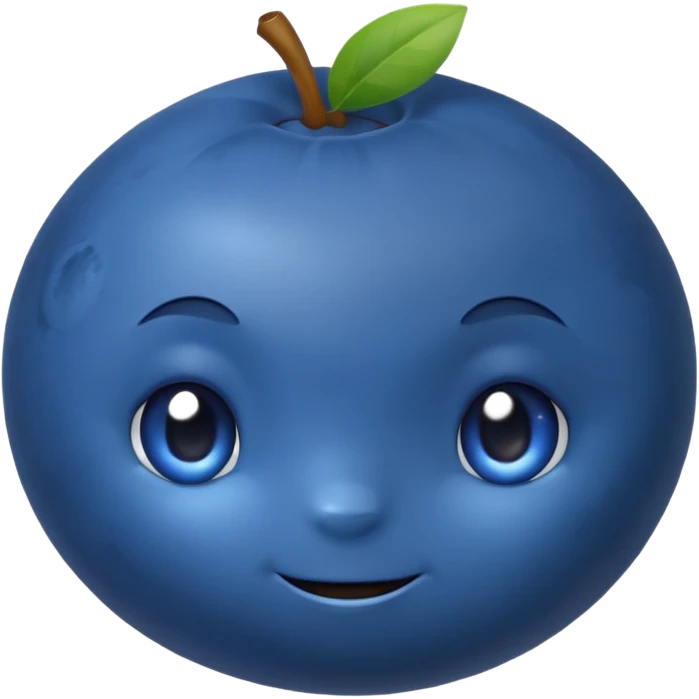 blueberries with no faces emoji