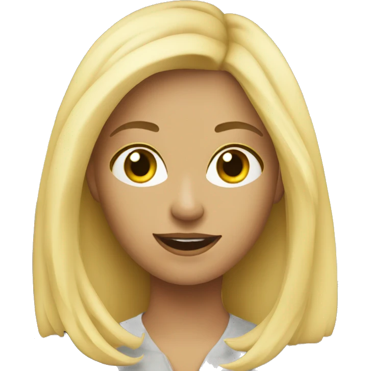 blonde girl in car interior emoji