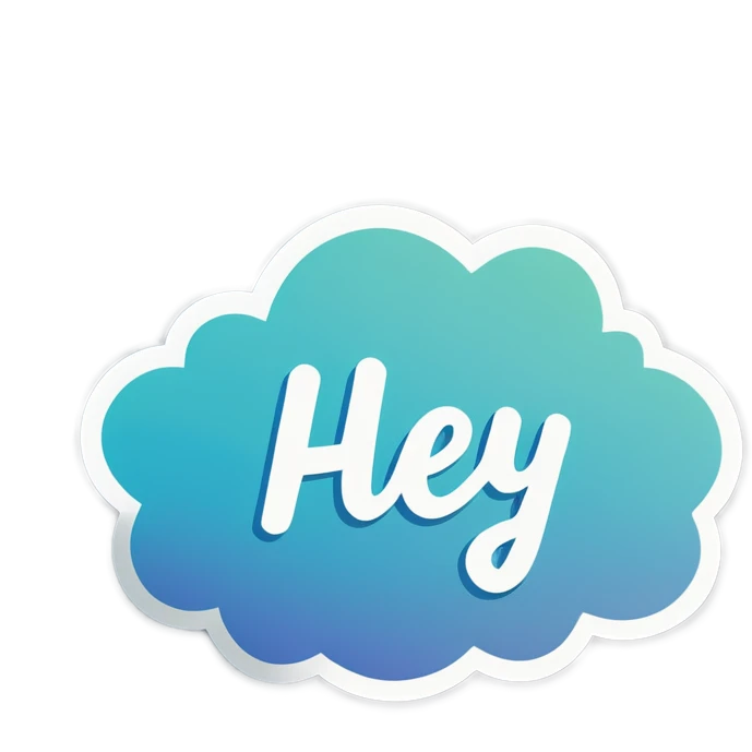 HEY sticker 
 emoji
