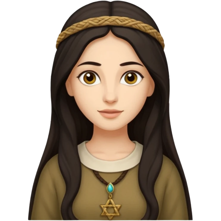 jewish women young ancient Judea, long hair modest emoji