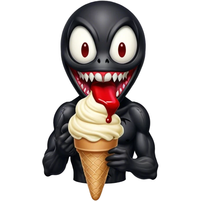 веном ест мороженое emoji