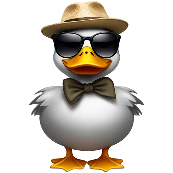 Cool duck emoji