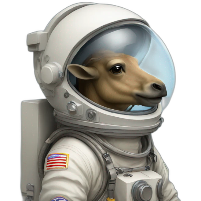 Chameau astronaute emoji