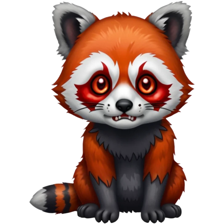 a red panda zombie emoji