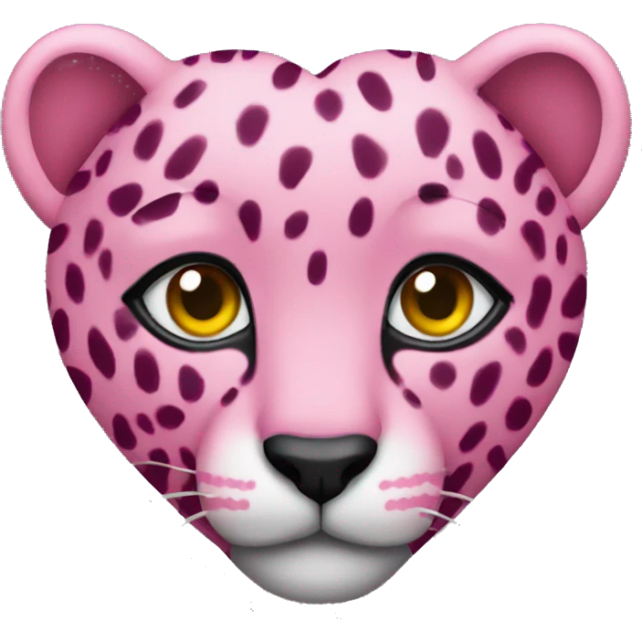 pink cheetah heart emoji