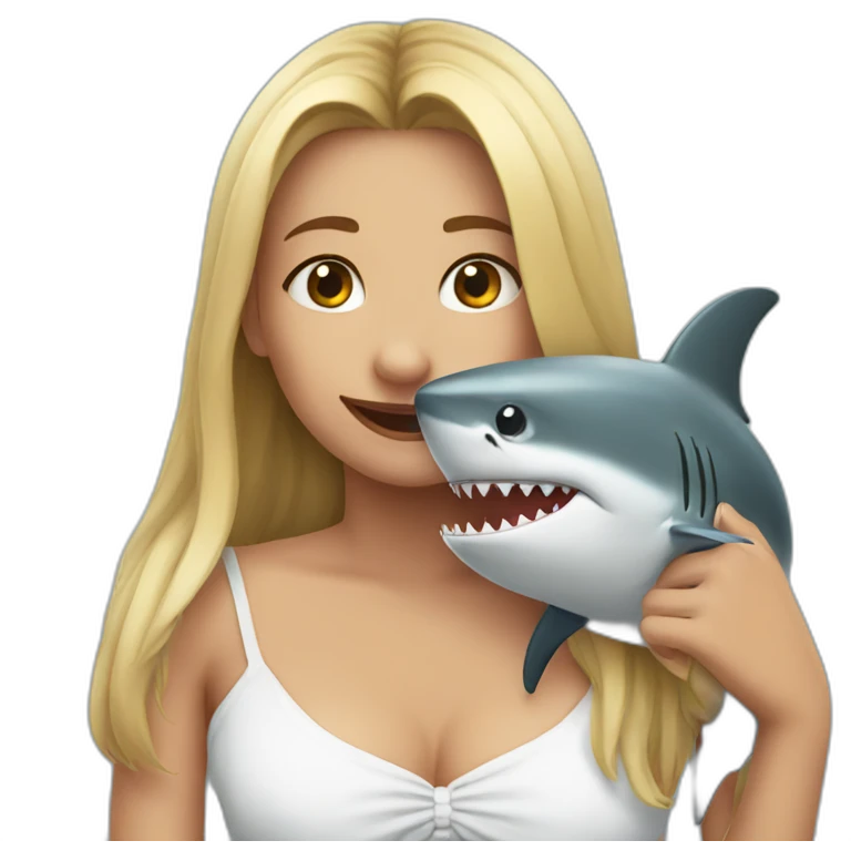 Shark love emoji