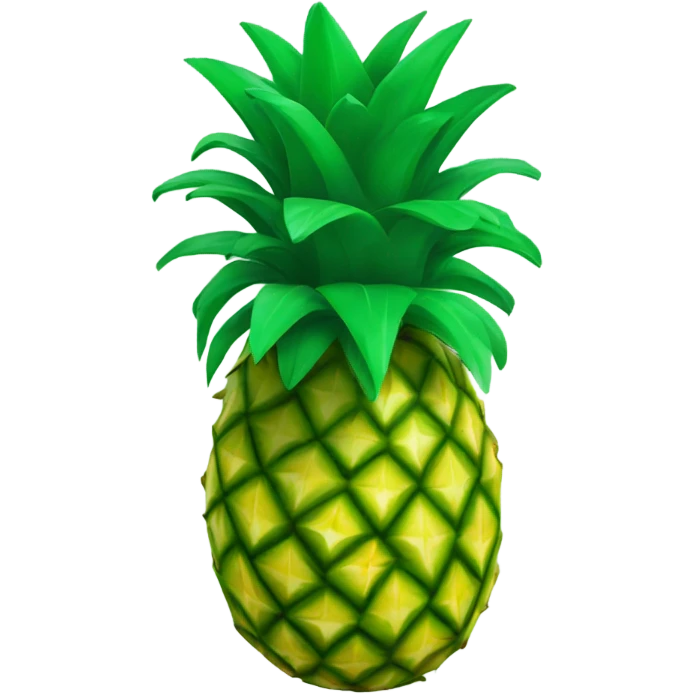 Green pineapple heart emoji