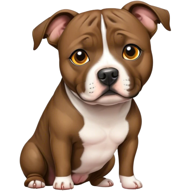 Brindle staffordshire bull terrier emoji