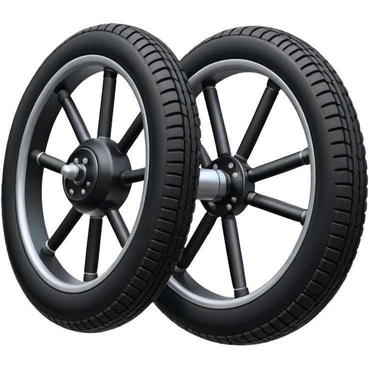 pneumatic wheel with landing gear emoji