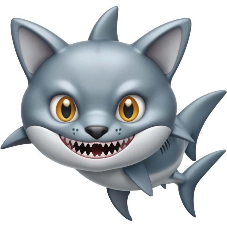 shark x cat emoji