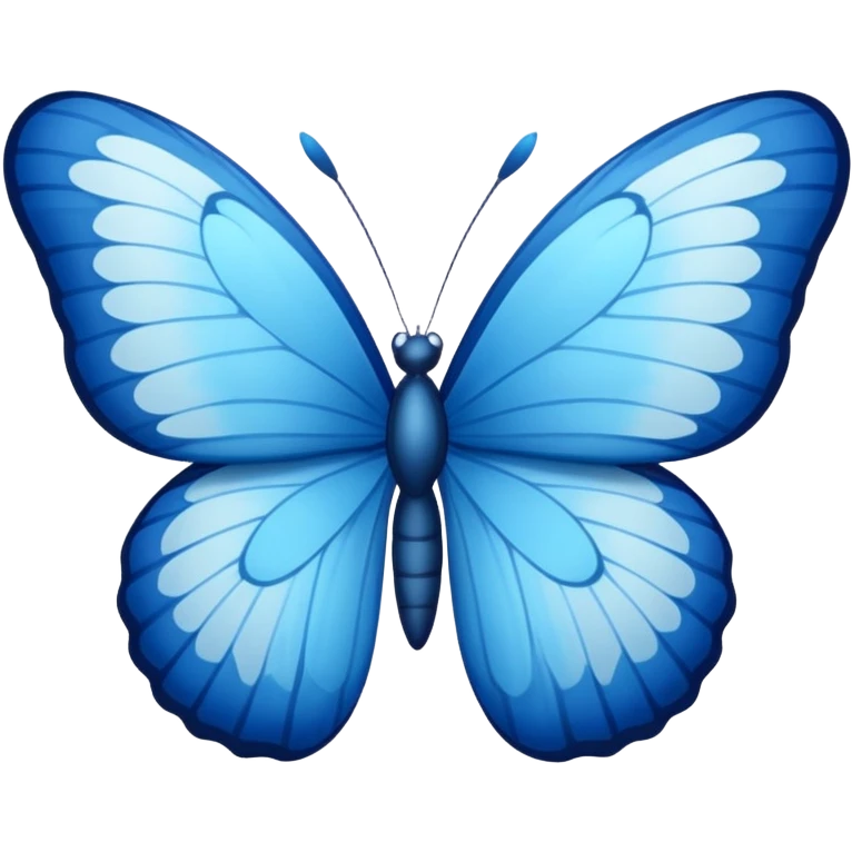 blue butterfly emoji