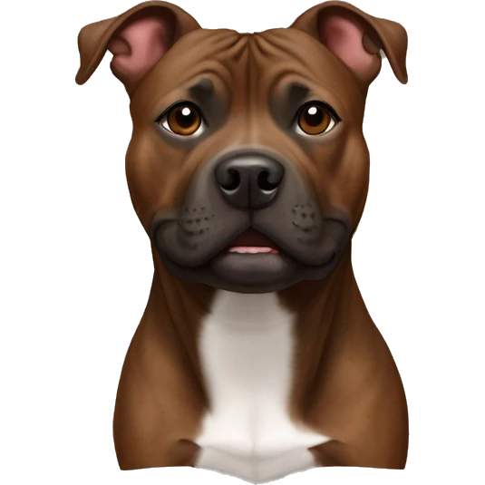 Brindle Brown Staffy emoji