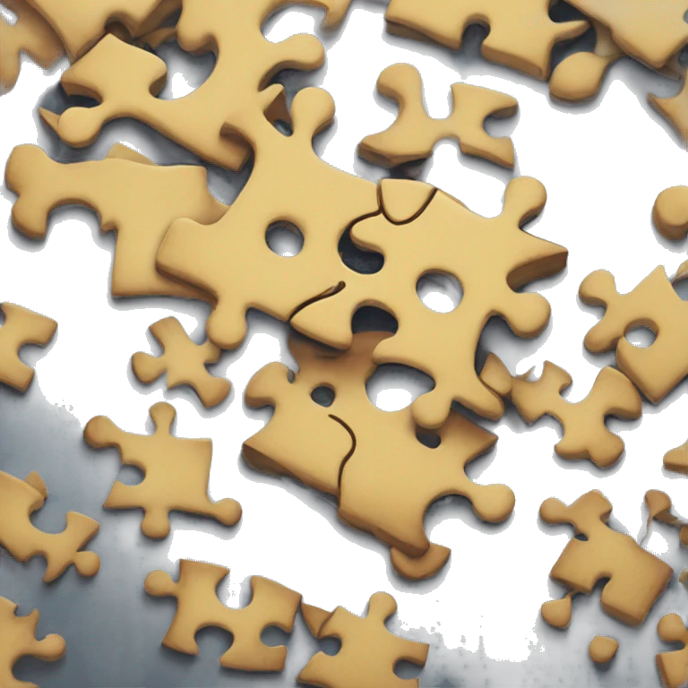 Disconnected puzzle pieces emoji
