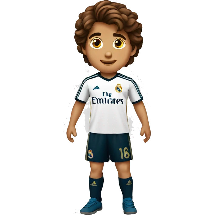 niño Del Real Madrid 7 años con el pelo marron emoji
