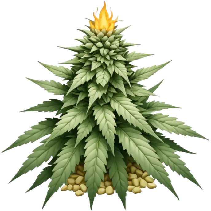 white color marijuana, no color emoji