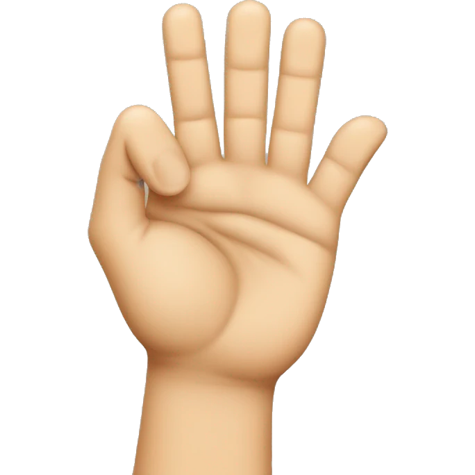Crossed fingers inquisitive hands emoji